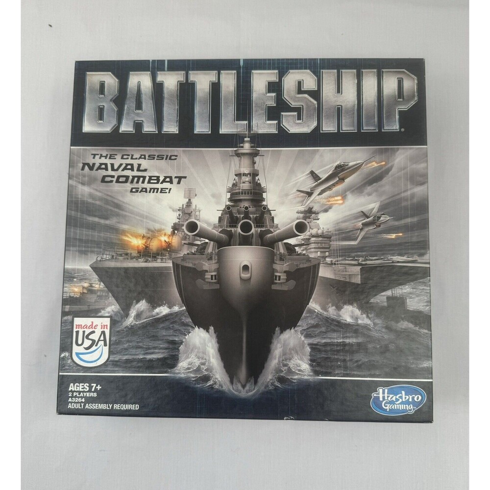 BATTLESHIP The Classic Naval Combat Game by Hasbro Games 2012 (7yrs+) ~ Complete